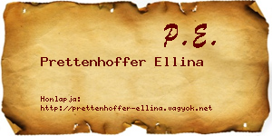 Prettenhoffer Ellina névjegykártya
